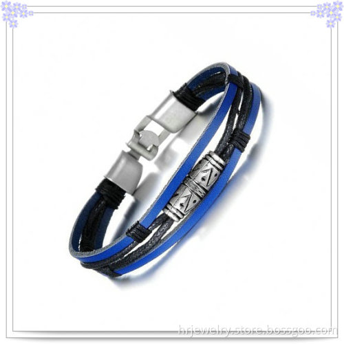 Fashion Jewelry Charm Bracelet Leather Bracelet (HR6105)
